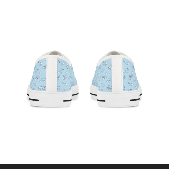 BNWT Airplane & Paper Planes Pattern Low Top Sneakers US 39 - Picture 5 of 5